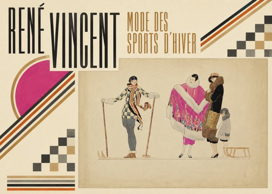 René Vincent Mode Des Sports D'hiver No6 - Poszter
