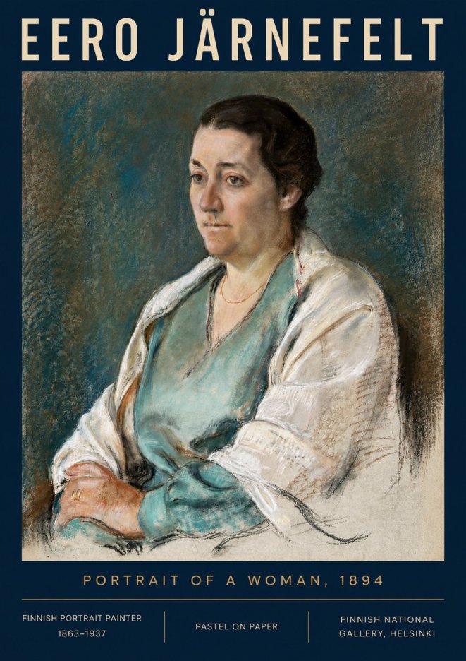 Eero Järnefelt Portrait of a Woman, 1894 No4 - Poszter