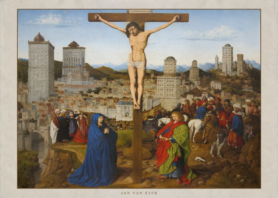 Jan van Eyck The Crucifixion No4 - Poszter
