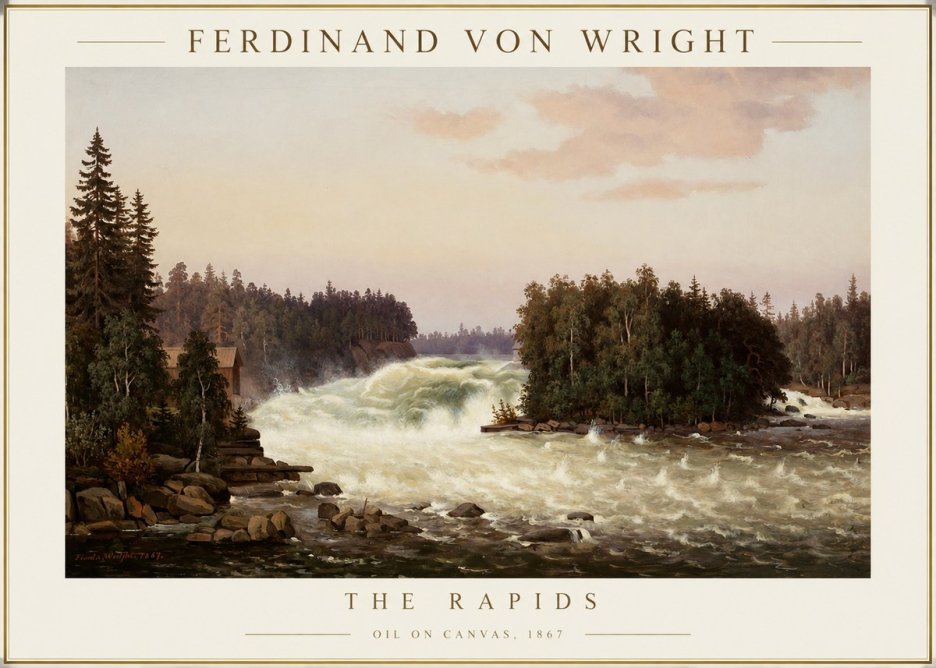 Ferdinand von Wright The Rapids No1 - Poszter