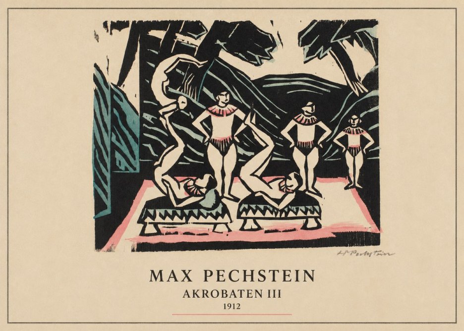 Max Pechstein Akrobaten Iii No4 - Poszter