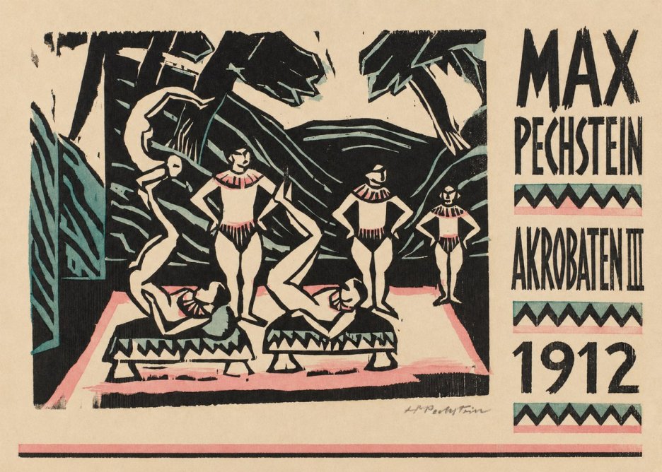 Max Pechstein Akrobaten Iii No6 - Poszter