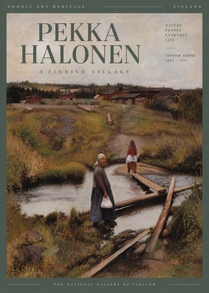 Pekka Halonen A Finnish Village No4 - Poszter