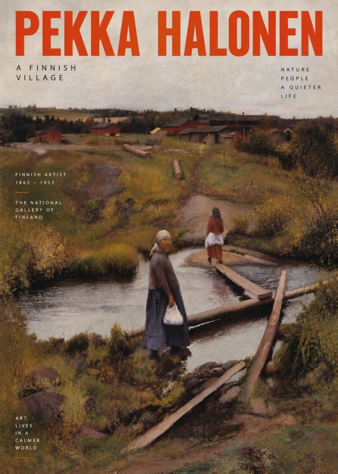 Pekka Halonen A Finnish Village No5 - Poszter