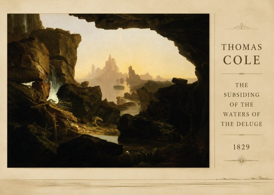 Thomas Cole The Subsiding of the Waters of the Deluge II No3 - Poszter