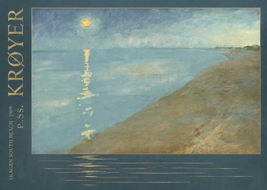 P.S. Krøyer Skagen South Beach · 1909 No5 - Poszter