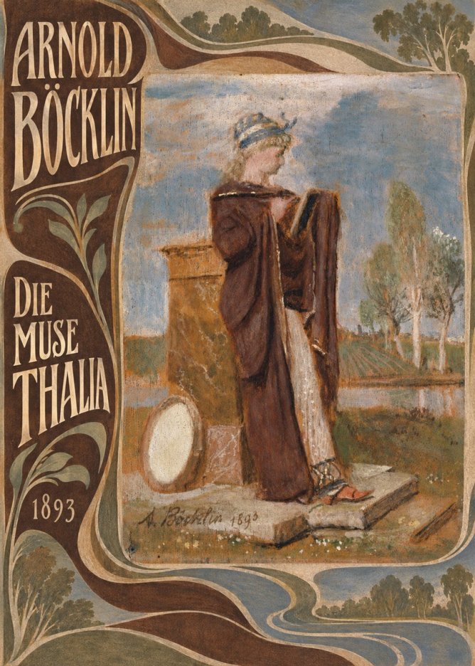 Arnold Böcklin Die Muse Thalia II No5 - Poszter