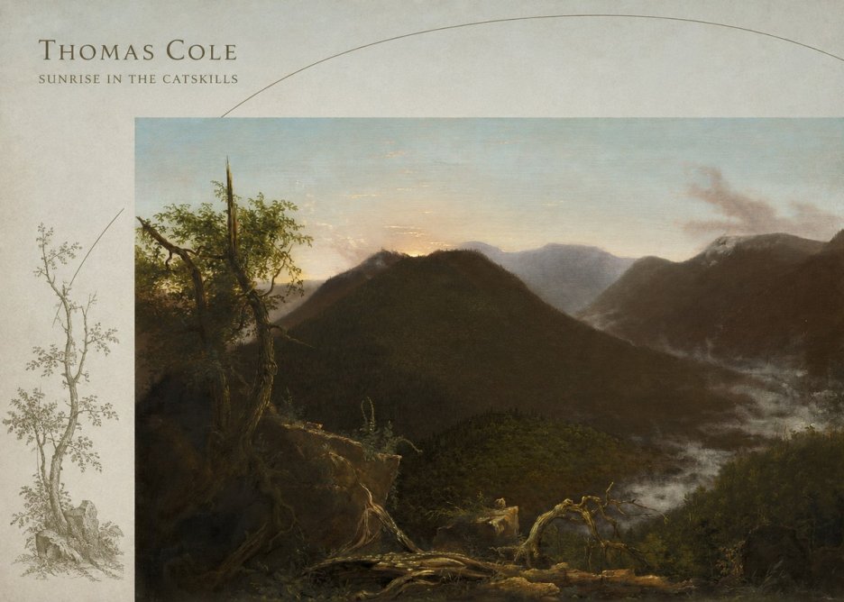 Thomas Cole Sunrise in the Catskills II No4 - Poszter