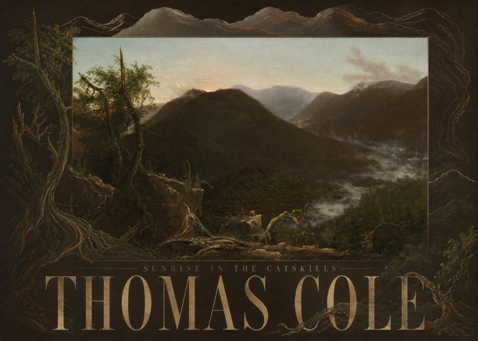 Thomas Cole Sunrise in the Catskills II No5 - Poszter