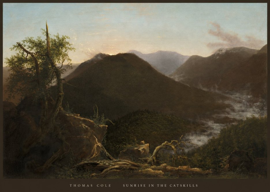 Thomas Cole Sunrise in the Catskills II No6 - Poszter