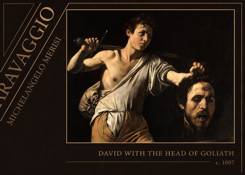 Michelangelo Merisi da Caravaggio David with the Head of Goliath V No5 - Poszter
