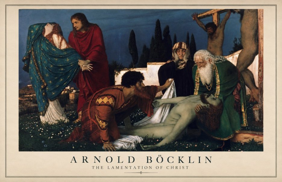 Arnold Böcklin The Lamentation of Christ No1 - Poszter