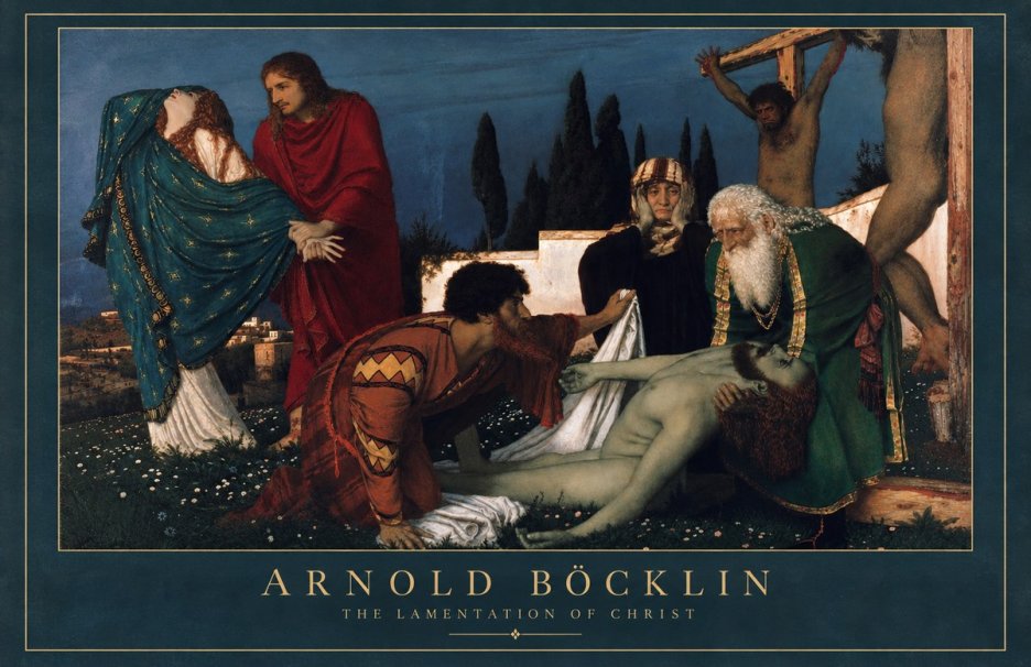 Arnold Böcklin The Lamentation of Christ No2 - Poszter