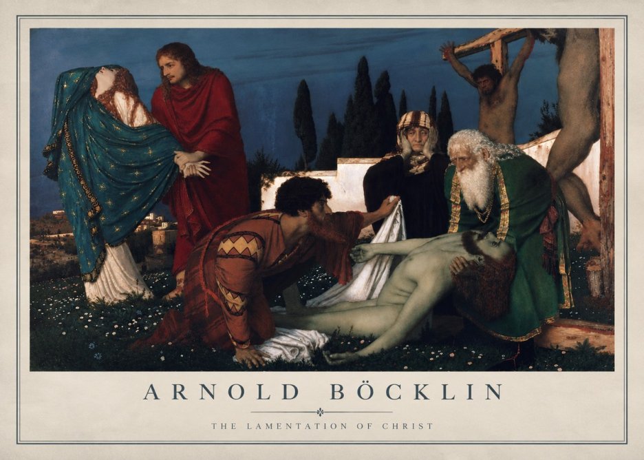 Arnold Böcklin The Lamentation of Christ No4 - Poszter