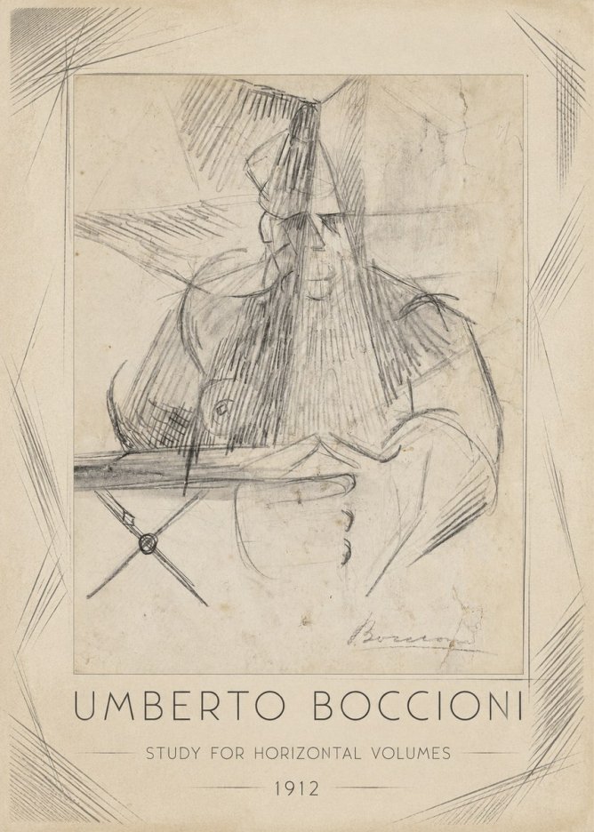 Umberto Boccioni Study for Horizontal Volumes No1 - Poszter