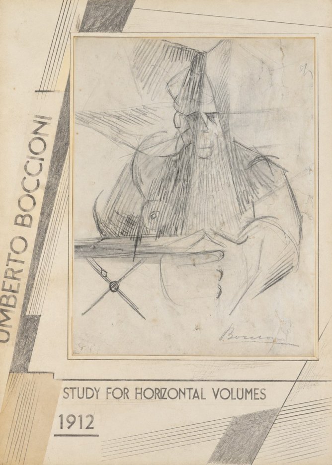 Umberto Boccioni Study for Horizontal Volumes No2 - Poszter
