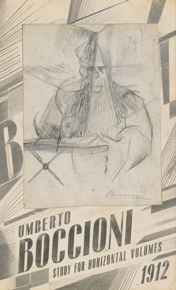 Umberto Boccioni Study for Horizontal Volumes No4 - Poszter