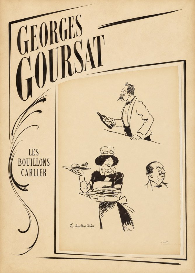 Georges Goursat Les Bouillons Carlier II No2 - Poszter
