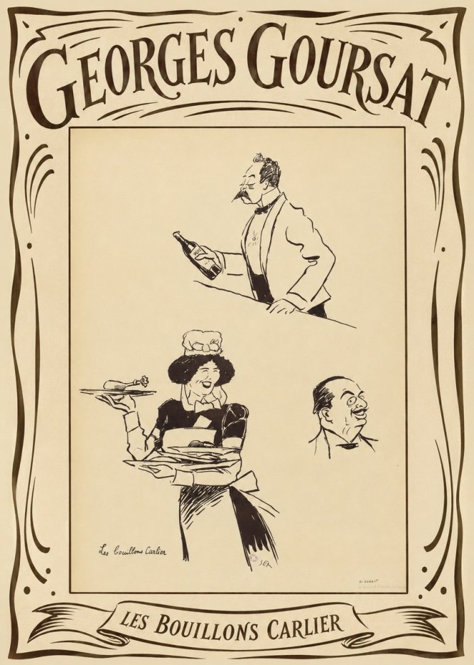 Georges Goursat Les Bouillons Carlier II No4 - Poszter