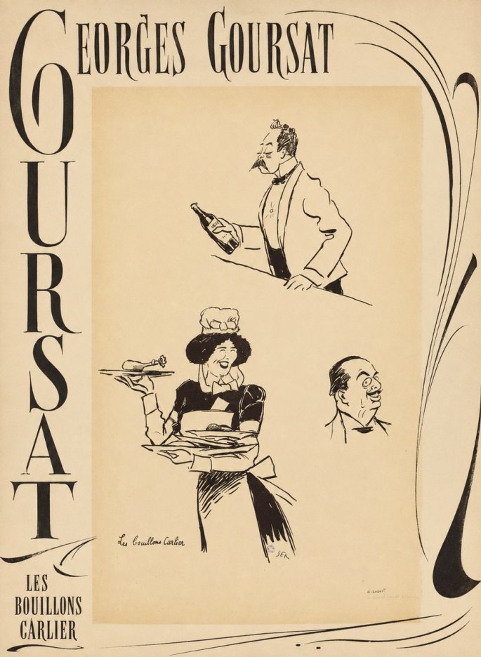 Georges Goursat Les Bouillons Carlier II No6 - Poszter