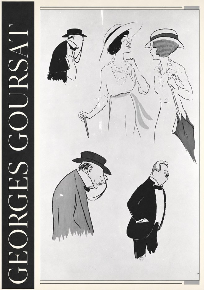 Georges Goursat Character Studies No3 - Poszter