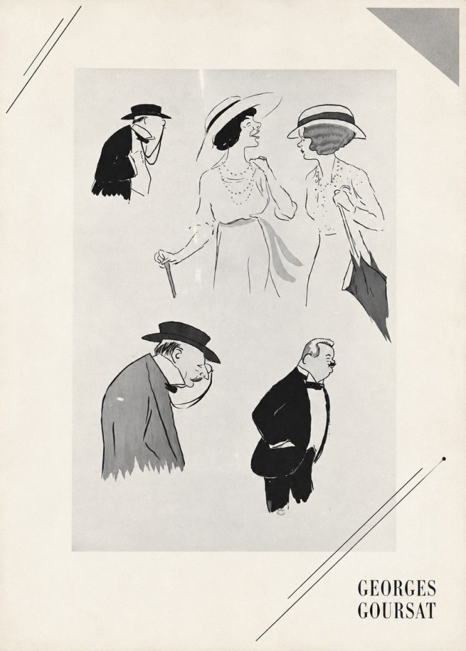 Georges Goursat Character Studies No5 - Poszter