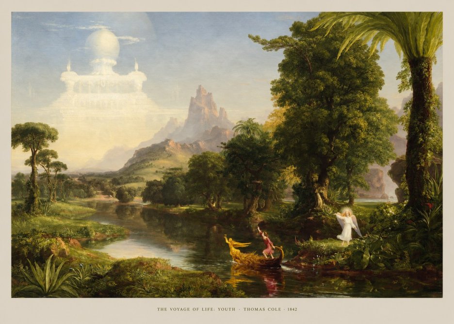 Thomas Cole The Voyage of Life: Youth V No6 - Poszter