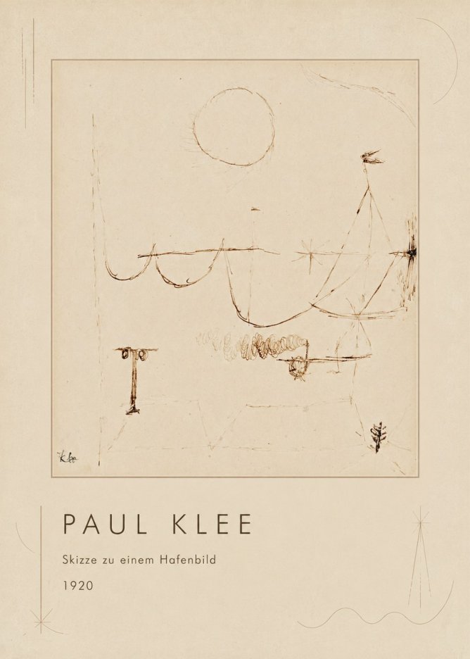 Paul Klee Skizze Zu Einem Hafenbild No1 - Poszter