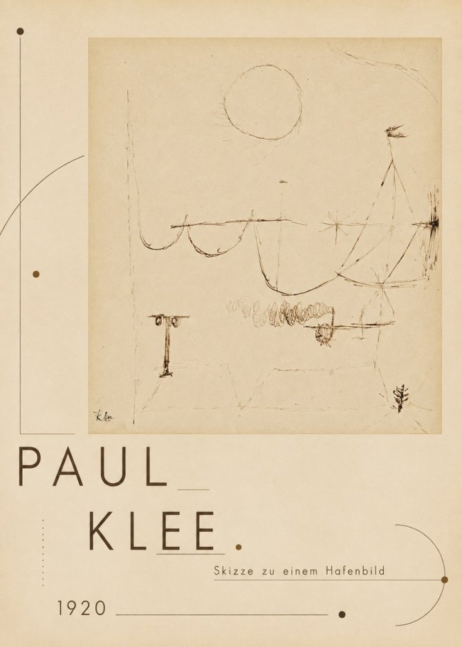 Paul Klee Skizze Zu Einem Hafenbild No3 - Poszter
