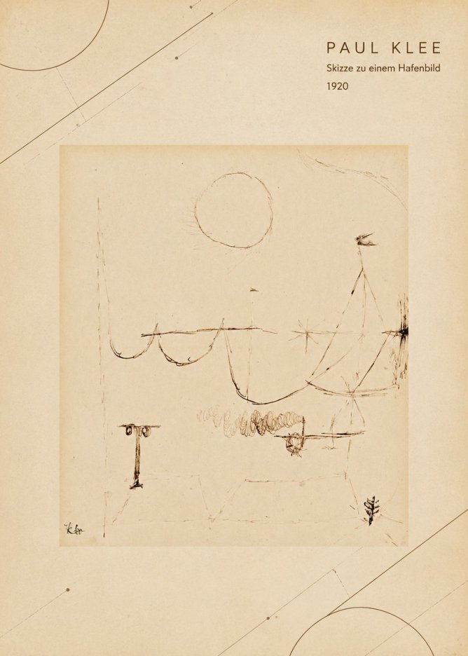 Paul Klee Skizze Zu Einem Hafenbild No4 - Poszter