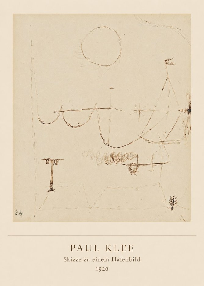 Paul Klee Skizze Zu Einem Hafenbild No5 - Poszter