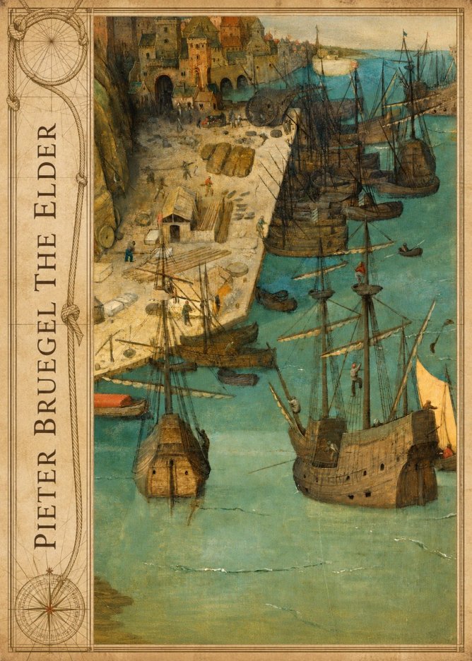 Pieter Bruegel A Port Scene No2 - Poszter