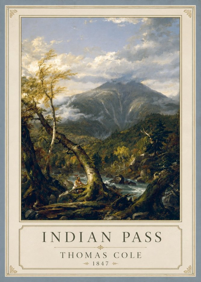 Thomas Cole Indian Pass II No1 - Poszter