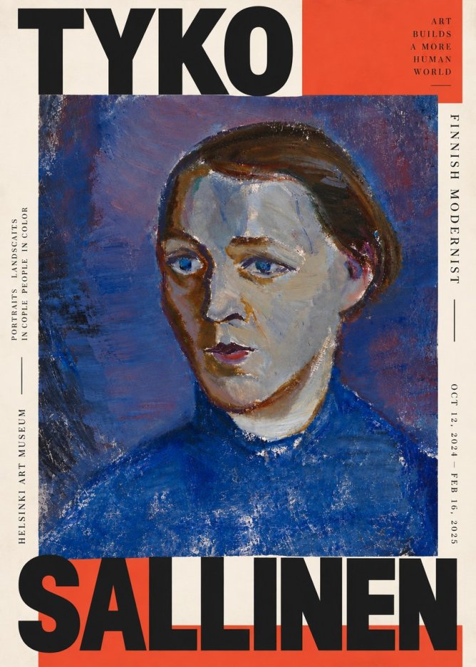 Tyko Sallinen Portrait II No4 - Poszter