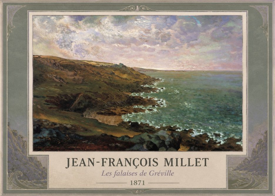 Jean-François Millet Les Falaises De Gréville No1 - Poszter
