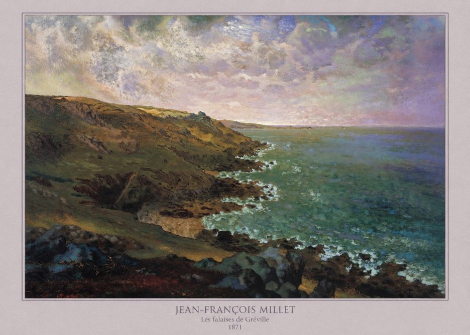 Jean-François Millet Les Falaises De Gréville No5 - Poszter