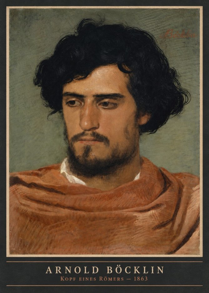 Arnold Böcklin Kopf Eines Römers No4 - Poszter