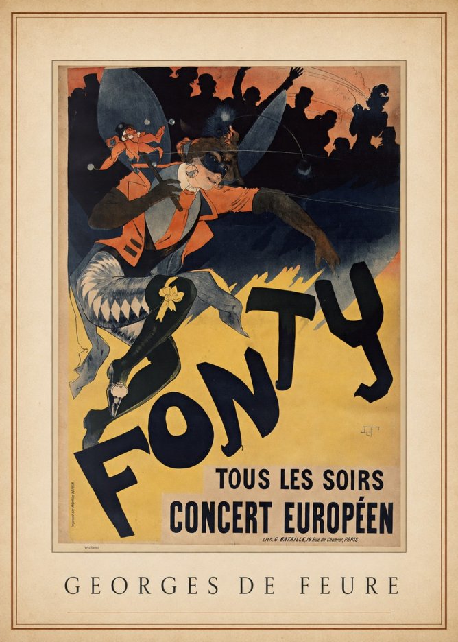 Georges de Feure Fonty III No3 - Poszter