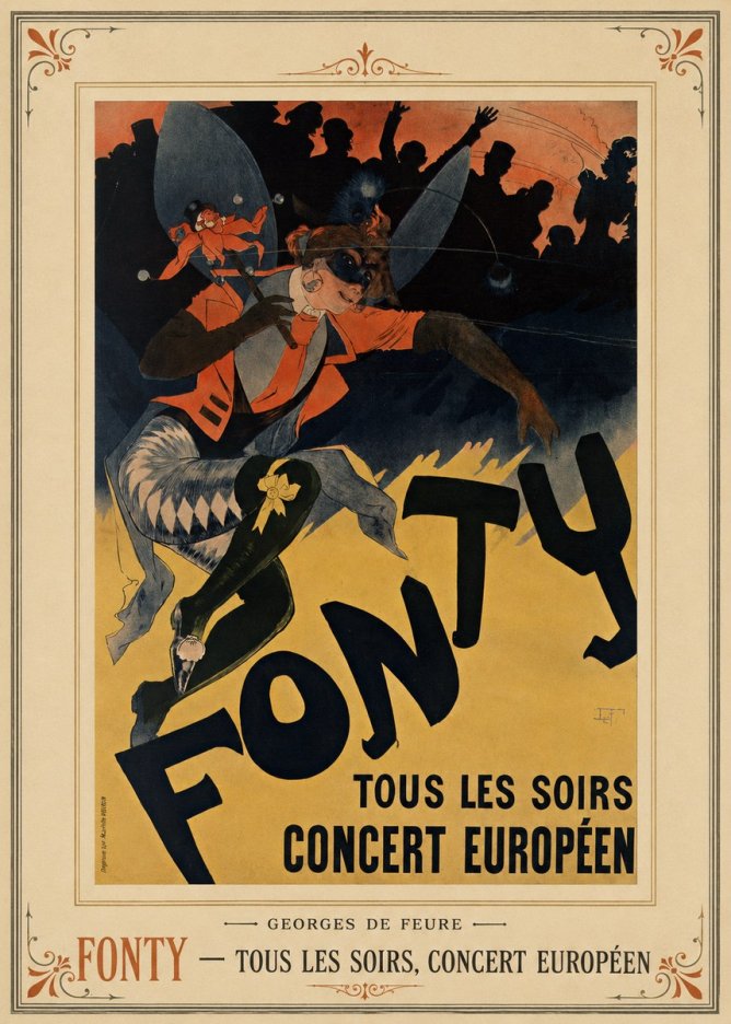 Georges de Feure Fonty III No4 - Poszter