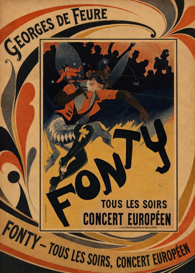 Georges de Feure Fonty III No5 - Poszter