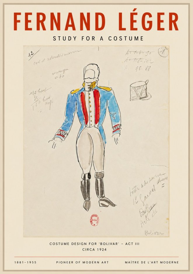 Fernand Léger Bolivar Acte Iii No3 - Poszter
