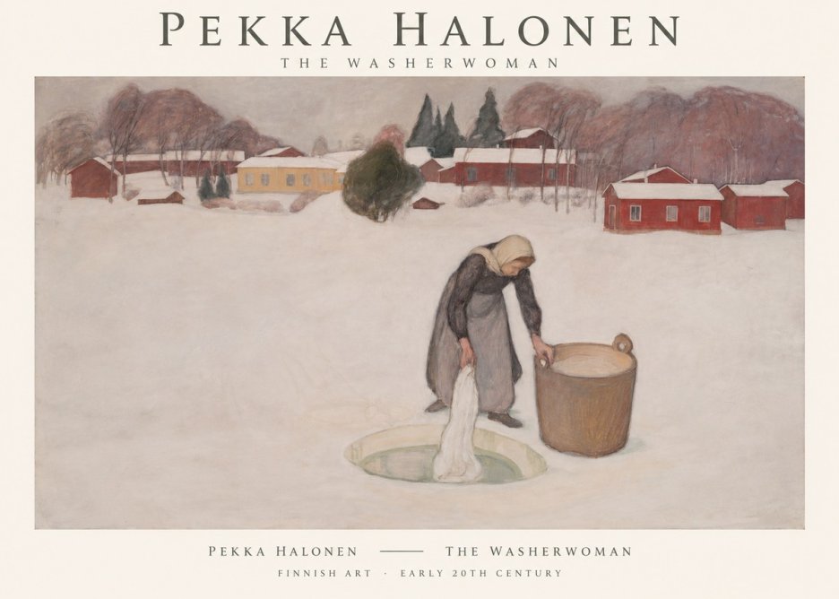 Pekka Halonen The Washerwoman No1 - Poszter