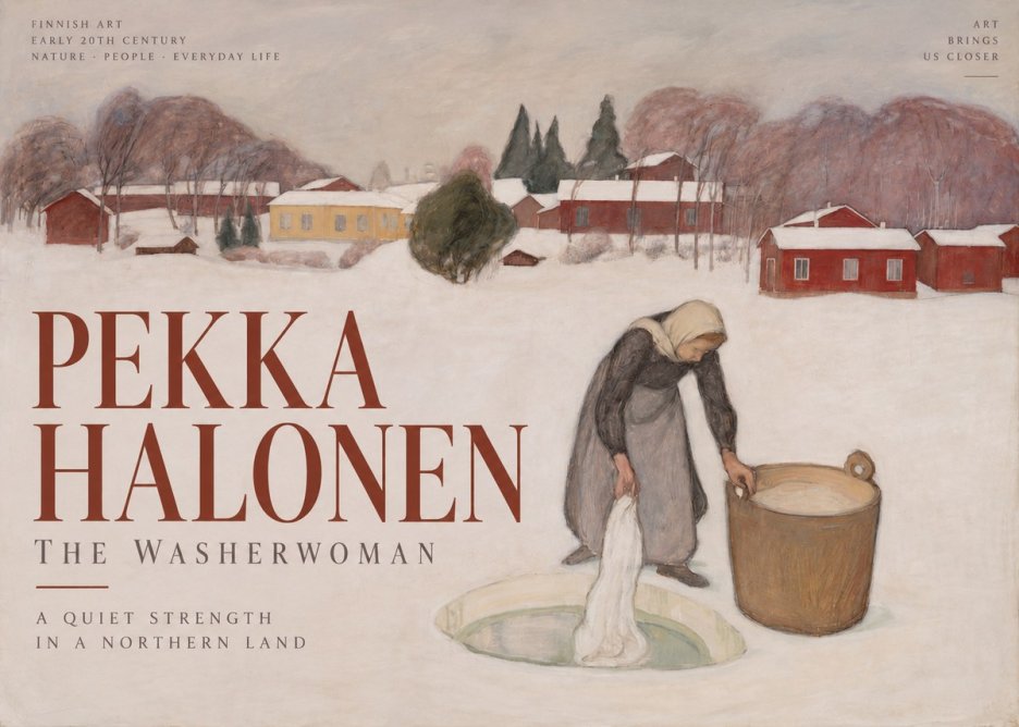 Pekka Halonen The Washerwoman No2 - Poszter