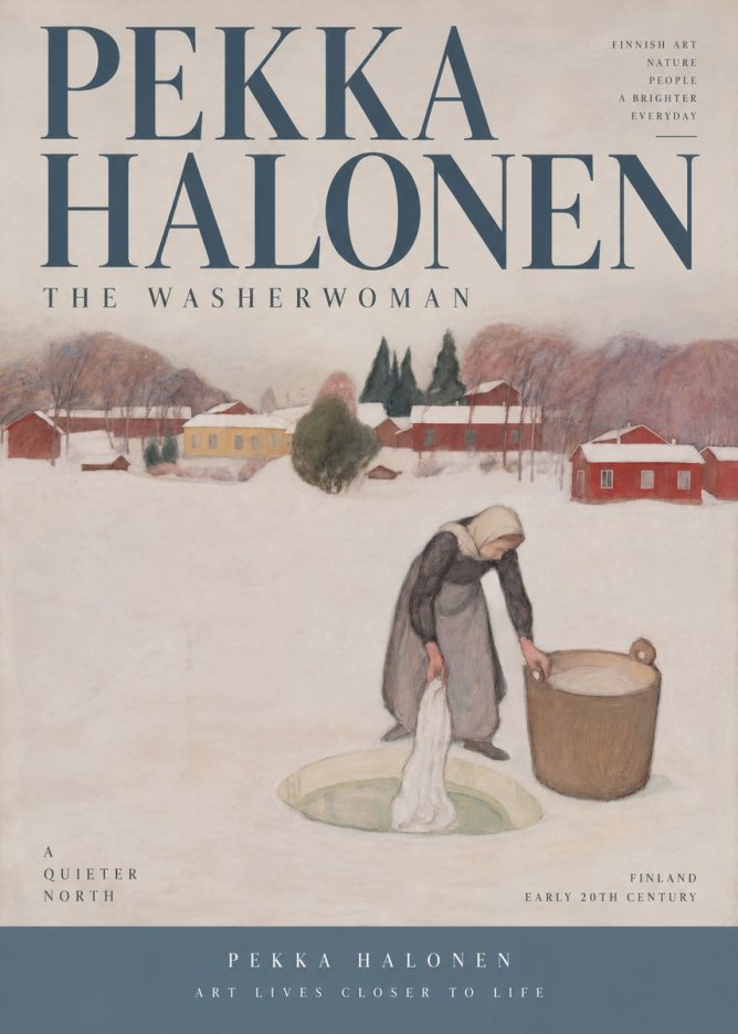 Pekka Halonen The Washerwoman No4 - Poszter