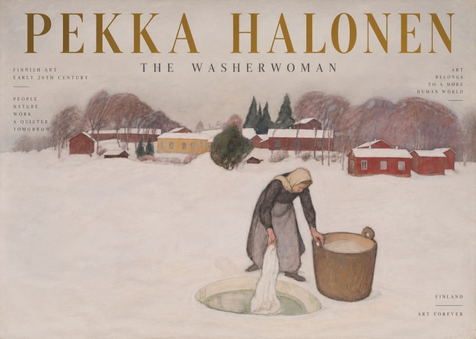 Pekka Halonen The Washerwoman No6 - Poszter