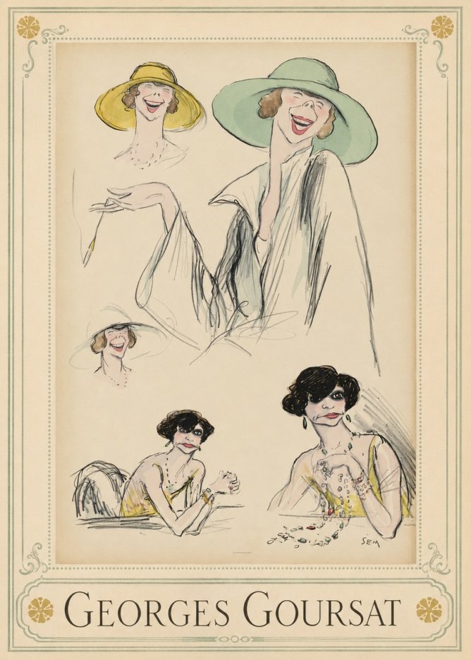Georges Goursat Elegant Parisian Caricatures No1 - Poszter