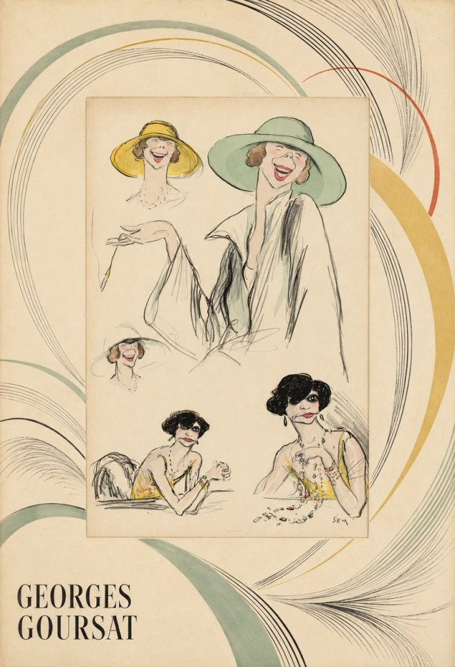 Georges Goursat Elegant Parisian Caricatures No4 - Poszter