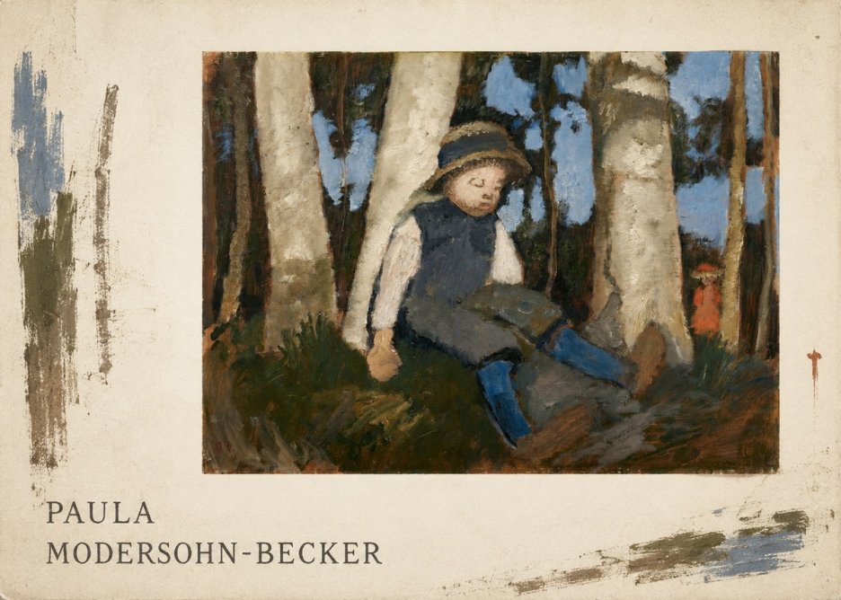 Paula Modersohn-Becker Sleeping Child in a Birch Grove No5 - Poszter
