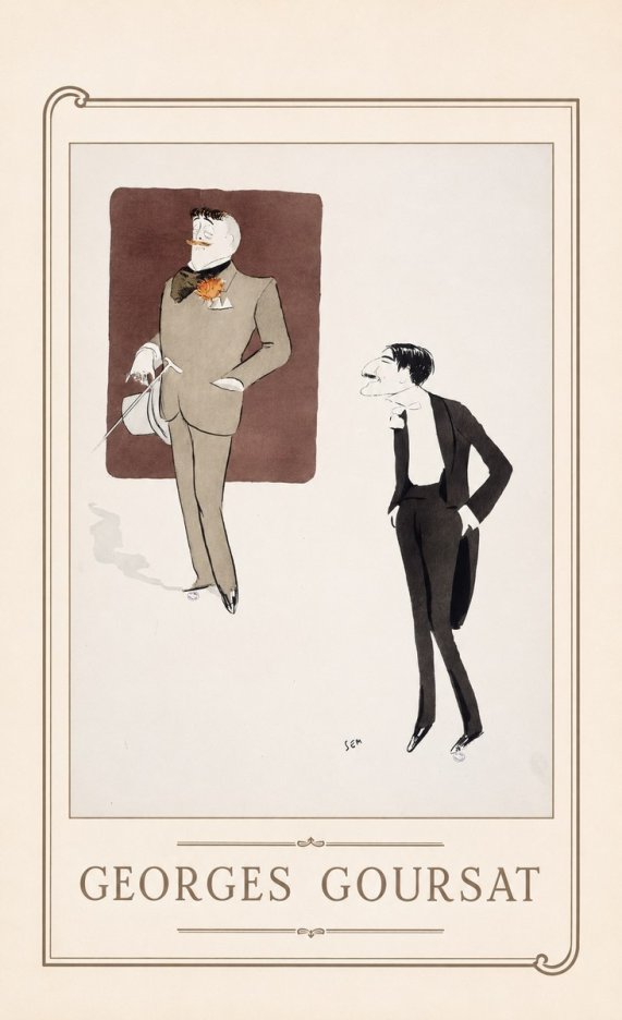 Georges Goursat High Society Caricature No1 - Poszter