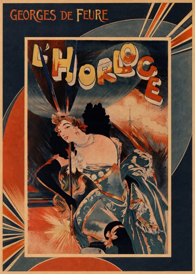 Georges de Feure L'horloge III No5 - Poszter
